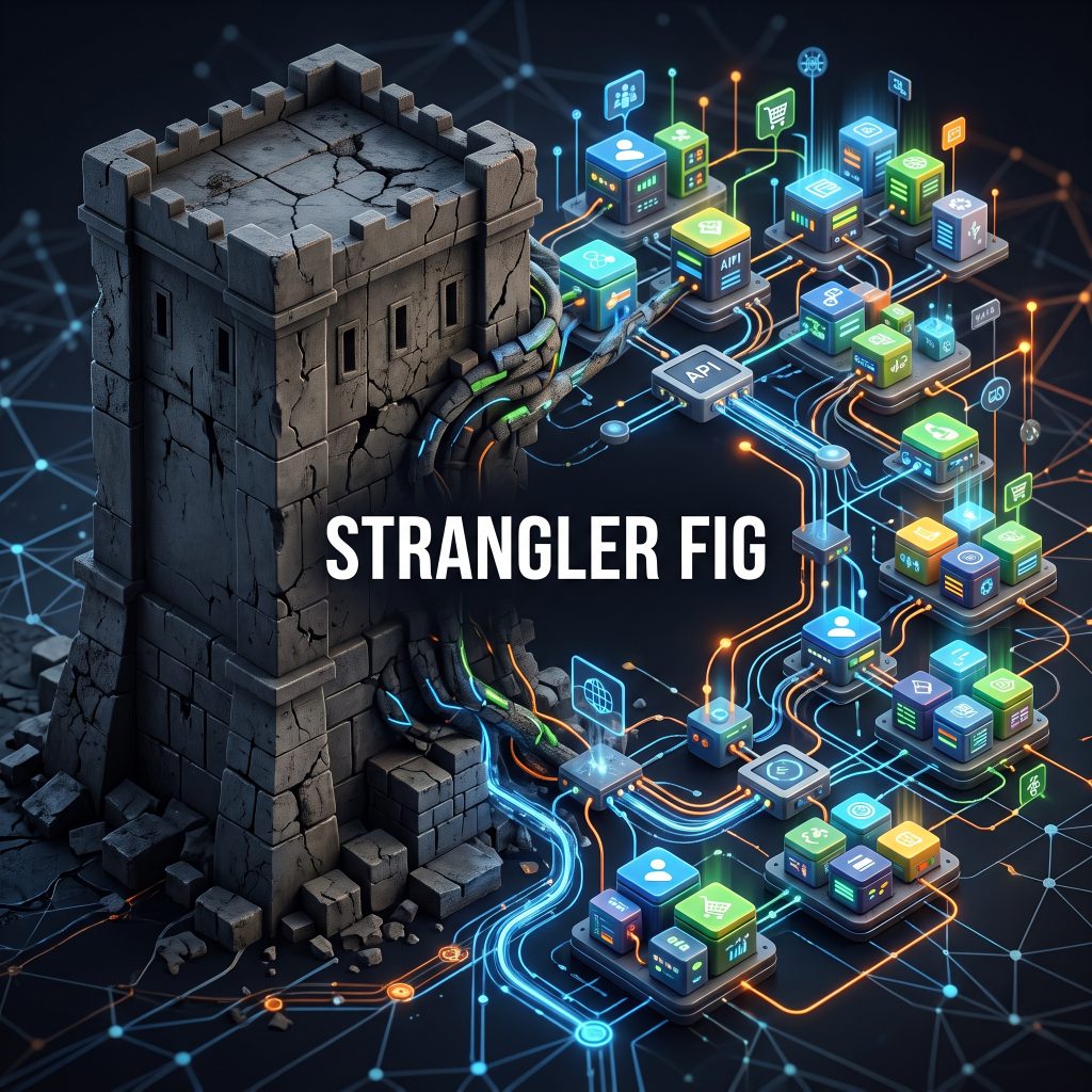 Top 10 microservice design pattern: STRANGLER FIG