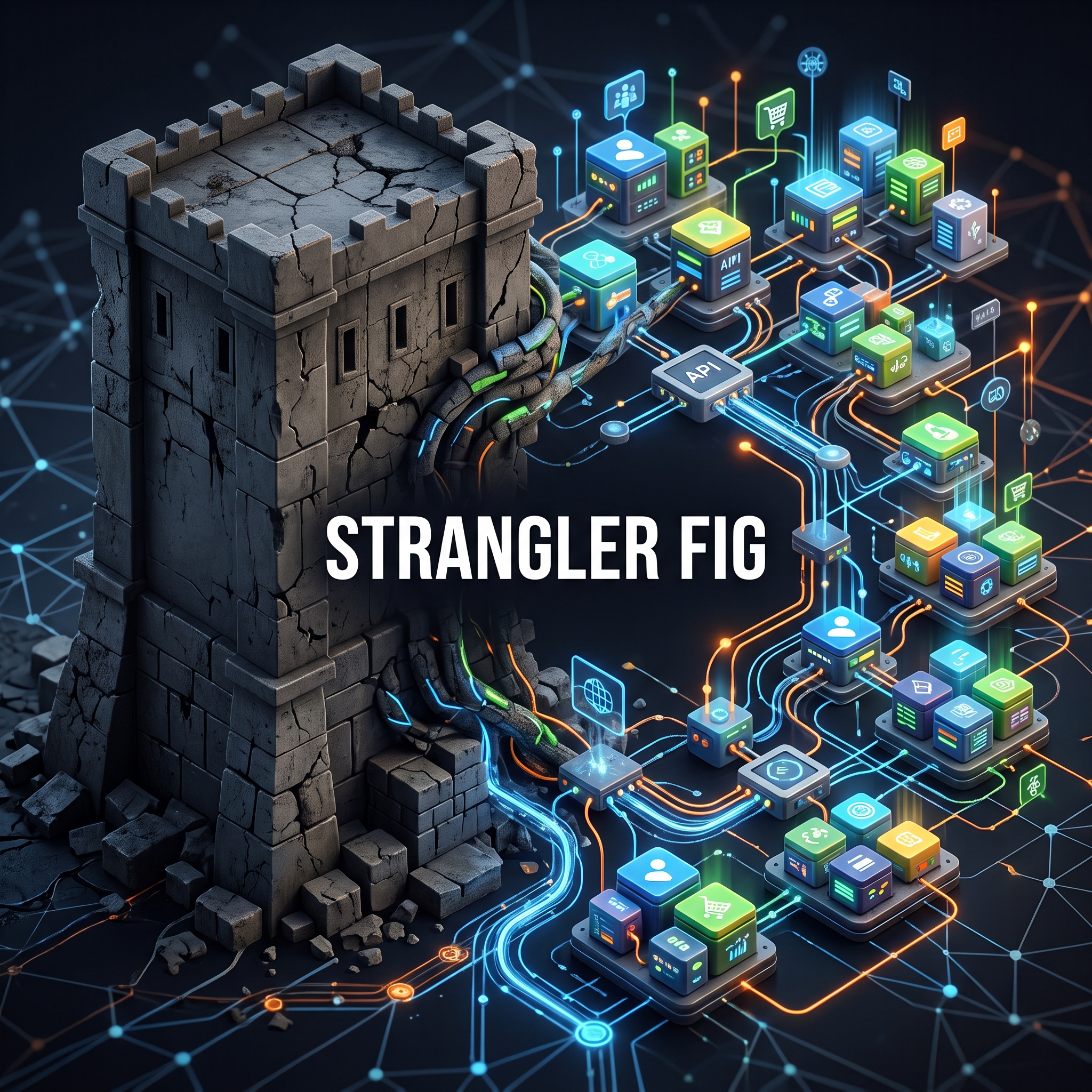 Top 10 microservice design pattern: STRANGLER FIG